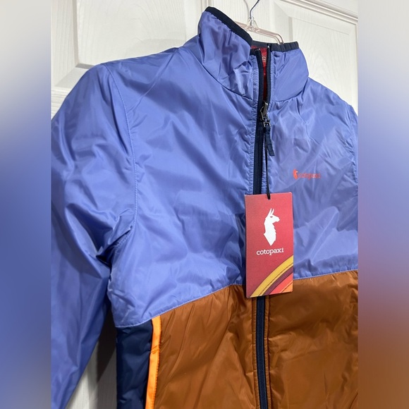 Cotopaxi Kid's Small Teca Cálido Jacket Sandwich Blue NWT Reflective Reversible - Picture 2 of 8